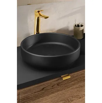 Umyvadlo Umyvadlo na desku RIVER 1 MAT BLACK