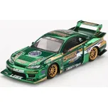 Nissan LB-Super Silhouette S15 SILVIA LBWK 2024 Fausto Racing RHD 1:64 - MiniGT Nissan LB-Super - kovový model