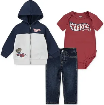 Souprava Levi's 3PC LEVI'S AND FRIENDS SET 6EN729 námořnická modř 59X, vel. 98