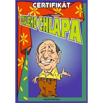 Žertovný předmět Certifikát zralého chlapa 327816