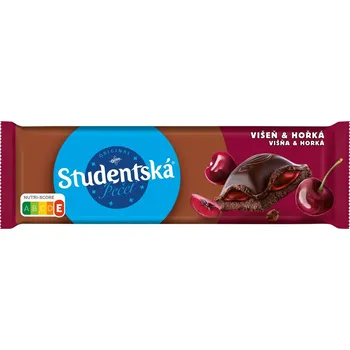 Čokoláda ORION Studentská pečeť Višeň & Hořká 225g