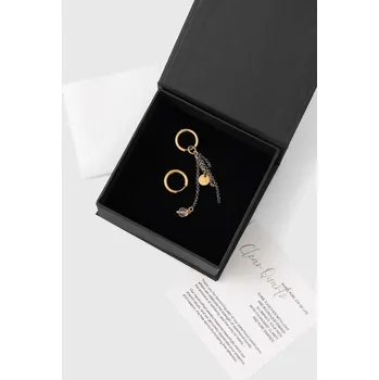 Náušnice Pozlacené náušnice s horským křišťálem Answear.LAB WS24.AKD00B zlatá 10Y, vel. ONE SIZE