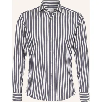 Pánská košile 1863 By Eterna Pánská Košile Slim Fit, tmavě modrá / režná, 40