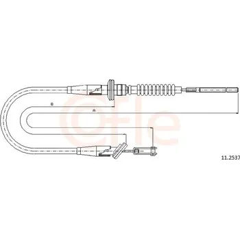 Spojkové lanko Tazne lanko, ovladani spojky, 11.2537