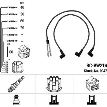 Zapalovací kabel Sada kabelů pro zapalování, 0947