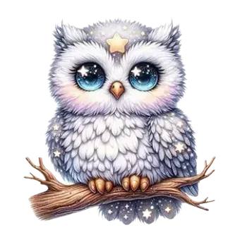 Nášivka Nažehlovací obrázek - sovička (18,0 x 18,0 cm)