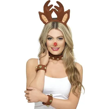 Karnevalový doplněk Sada Sob s rolničkami Smiffys