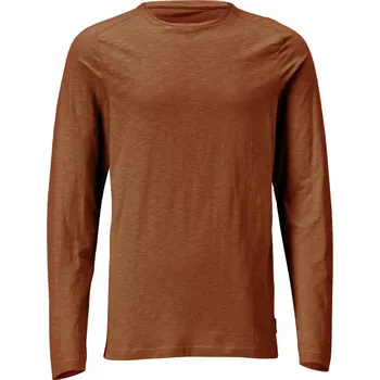 Pánské tričko MASCOT® Triko s dlouhým rukávem Ořechově hnědá Velikost: XL