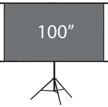 Projekční plátno MEGALU PS011ME/100GR, Přenosné plátno se stojanem šedé, 100 palců