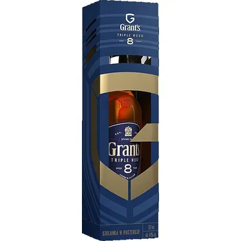 Whisky Grants Triple Wood 8y 40% 0,7 l + sklo (karton)