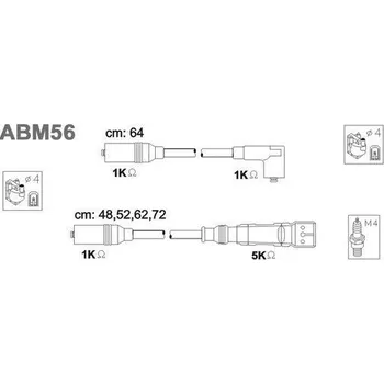 Zapalovací kabel Sada kabelů pro zapalování, ABM56