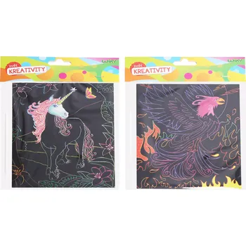 omalovánky Vyškrabovací obrázek 18x14 5cm 4 listy