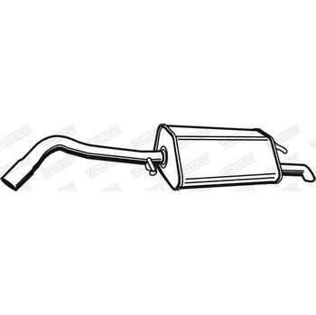 Tlumič výfuku Zadní tlumič výfuku, 21313