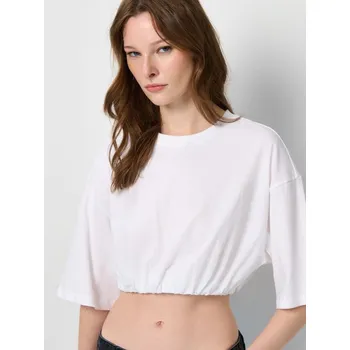 Dámská móda Zkrácené tričko - XS - House - bílý - 544II-00X