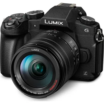 Panasonic DMC-G80HAEC Lumix bezzrcadlovkový digitální fotoaparát + H-FSA14140 14-140mm, F3.5-5.6 (Digitální Live MOS 16MP, Dual I.S2 5-osý, 4K), černá