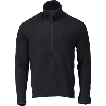 Pánská mikina MASCOT® Mikrofleecová mikina s krátkým zipem Černá modrá Velikost: 2XL