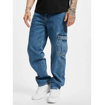 Pánské kalhoty Dangerous DNGRS kalhoty pánské L:34 Baggys Mid Blue kapsáče 48 Jeans