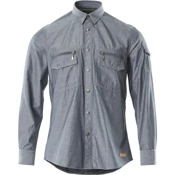 Pánská košile MASCOT® Košile Vypraný tmavě modrý denim Velikost: M