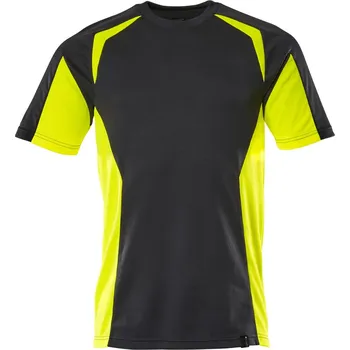 Pánské tričko MASCOT® Triko Černá/hi-vis žlutá Velikost: 4XL