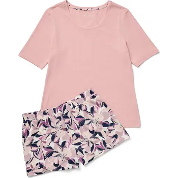 Dámské pyžamo 706461 - Tchibo - Krátká pyžamová souprava - pro ženy - vel. L 44/46 - barva: růžová