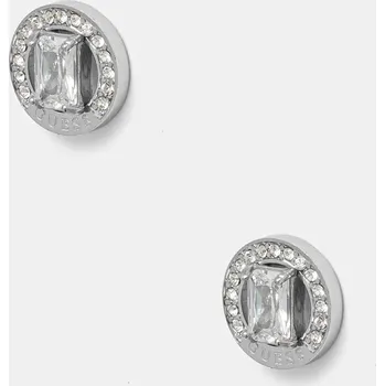 Náušnice Bižuterie Guess JUBE04 654JW JUBE04.654JW stříbrná SLV, vel. ONE SIZE