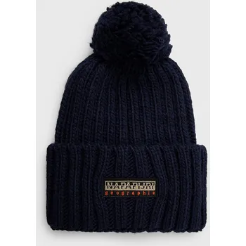 Čepice Čepice z vlněné směsi Napapijri NP0A4GKA1761 námořnická modř 59X, vel. ONE SIZE