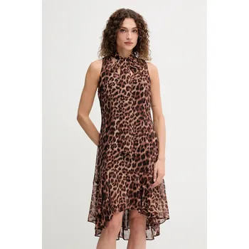 Dámské šaty Šaty Dkny hnědá barva, mini, DD5G2M24 88X, vel. 40