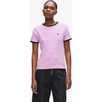 Pánské tričko Tričko Karl Lagerfeld IKON A4W17060 růžová 03A, vel. M