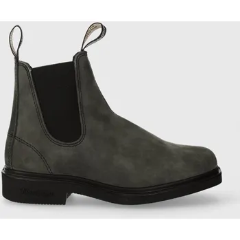 Pánské tenisky Semišové kotníkové boty Blundstone dámské, šedá barva, na plochém podpatku, 1308.Rustic.Black 90Y, EUR 43.5