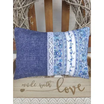 Polštář Nahřívací polštářek s levandulí a pohankou – Folklórní vzory v pruzích