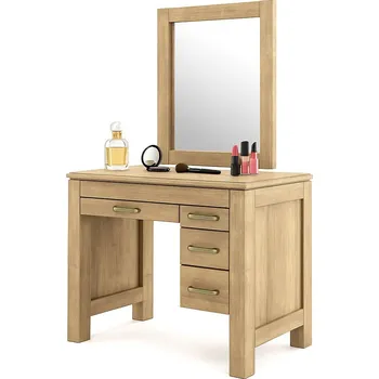 Komoda Bukový toaletní stolek AMELIA OLD STYLE C1A se zrcadlem