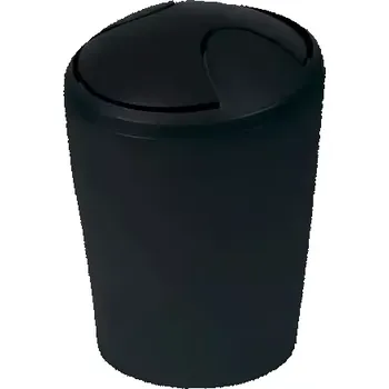 Odpadkový koš Spirella MOVE výklopný odpadkový koš 2 L černý (7610583149541)