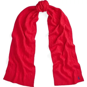 Šála Vlněná šála Polo Ralph Lauren dámská, červená barva, hladká, 455956296 33X, vel. ONE SIZE