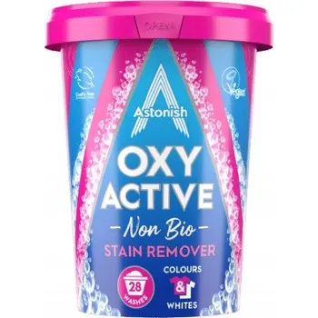 Odstraňovač skvrn Astonish Oxy Active Non Bio odstraňovač skvrn na prádlo 625g