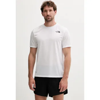 Tréninkové tričko The North Face Multiple Placement pánské, bílá barva, s potiskem, NF0A8E1BFN41 00X, vel. M