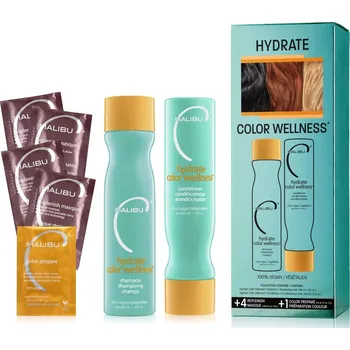 Vlasová regenerace Sada hydratační péče na vlasy pro podporu barvy MALIBU C Hydrate Color Welness® Collection 2 x 266 ml