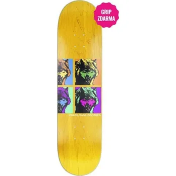 Skateboardová deska SK8 DESKA DISORDER WOLVES - žlutá - 8.25 + při osobním odběru 1 133 Kč