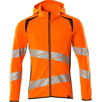 Pánská mikina MASCOT® Mikina s kapucí na zip Hi-vis oranžová/černo modrá Velikost: 5XL