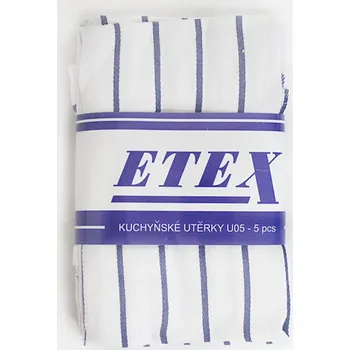 Utěrka ETEX Bavlněné utěrky KLASIK - 5 kusů U05-3-tmave-modra 50x70 cm