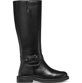 Dámské kozačky Kožené kozačky Geox D SERILDA D56WYA.00043.C9999 černá 99X, EUR 38