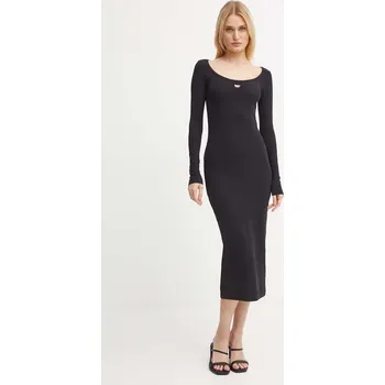 Dámské šaty Šaty Diesel D-BALLET-D černá barva, midi, A14960.0EJAI 99X, vel. L