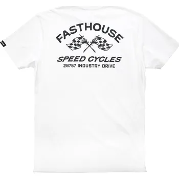 Fasthouse Crown Tee White Velikost: L