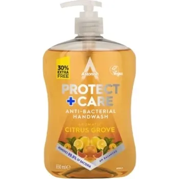 Mýdlo Astonish Antibakteriální tekuté mýdlo Protect and Care s vůní citrusů 600ml