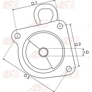 Startér Ložisko hnacího konce, startér, SBR0082S