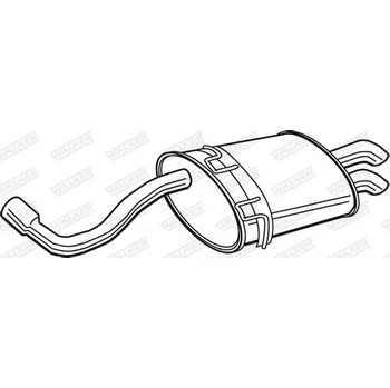 Tlumič výfuku Zadní tlumič výfuku, 22348