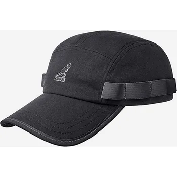 Kšiltovka Bavlněná baseballová čepice Kangol Wax Utility 5 Panel K5329 černá 99X, vel. ONE SIZE