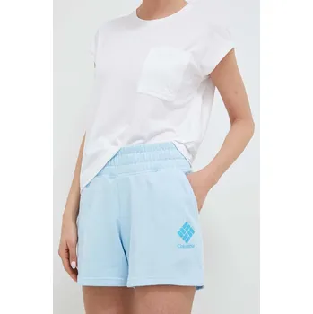 Dámské kraťasy Kraťasy Columbia dámské, hladké, high waist 2032881 modrá 50X, vel. S