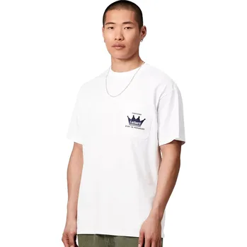 Pánské tričko Tričko Carhartt WIP Crown Pocket White - L