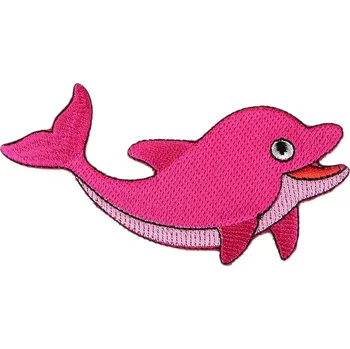 Nažehlovačka želva, krokodýl, delfín, žralok pink 1 ks