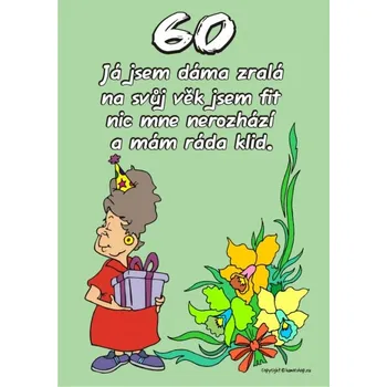 Žertovný předmět Certifikát 60 pro ženu 327850